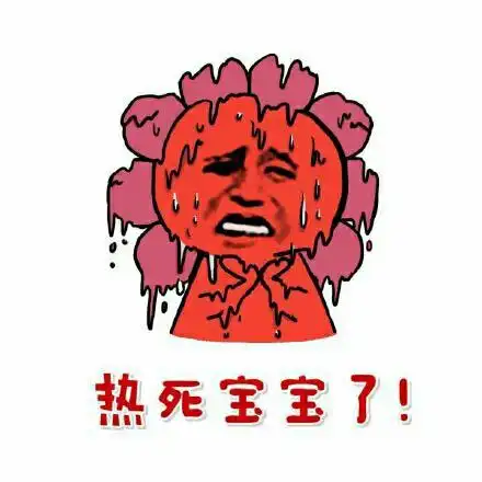 热死宝宝了!(金馆长脸热红了)
