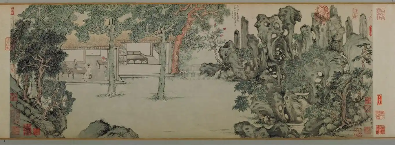 文征明代表作真赏斋图欣赏