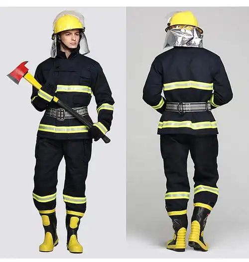 火将军消防服套装02款作训服14款17款3c认证整套阻燃服作训服消防演练