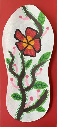 五年级《生活中的民族纹样》单元化教学謧5———《花鞋垫》