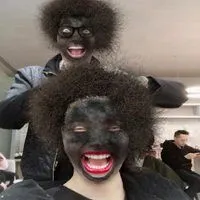 微信头像图片大全 斗图表情包脸炸黑了爆炸头的表情【点击鼠标右键