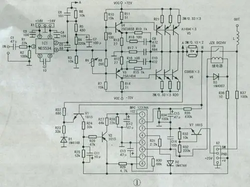 舞台功放机电路图