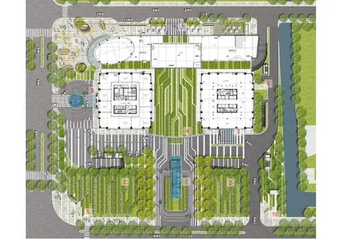 45张折线构图景观平面图