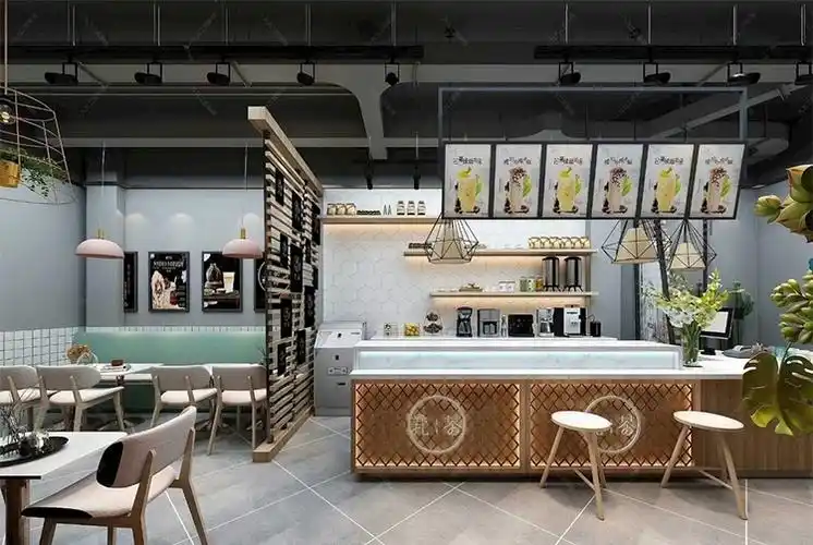 资讯 装修头条 装修达人 正文奶茶店的门面设计以及门头各种装饰风格