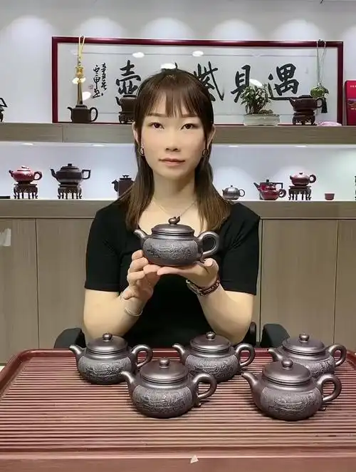 宜兴紫砂壶纯全手工吴荣华原矿大红袍西施泡茶壶