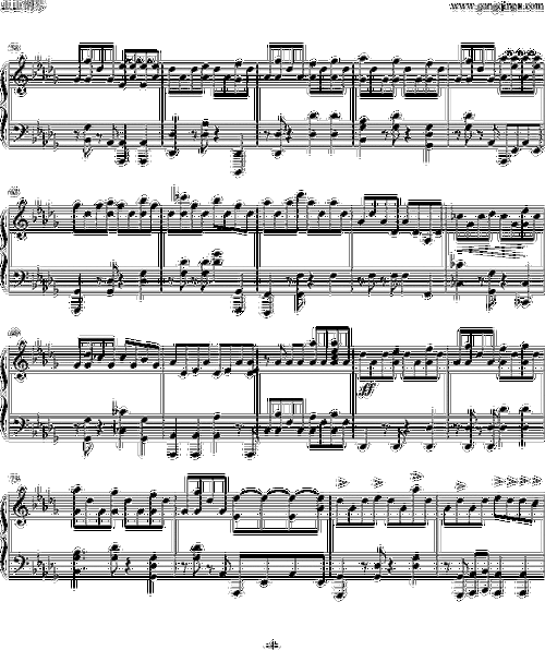 张靓颖all of me钢琴谱
