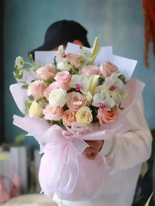 韩式微光玫瑰花束