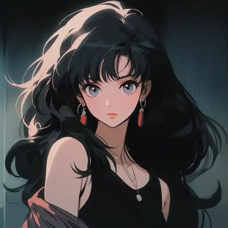 幽暗又神秘 #优质头像 #旧漫头像 #动漫女 - 抖音