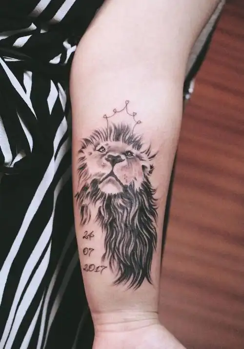 狮子纹身图片