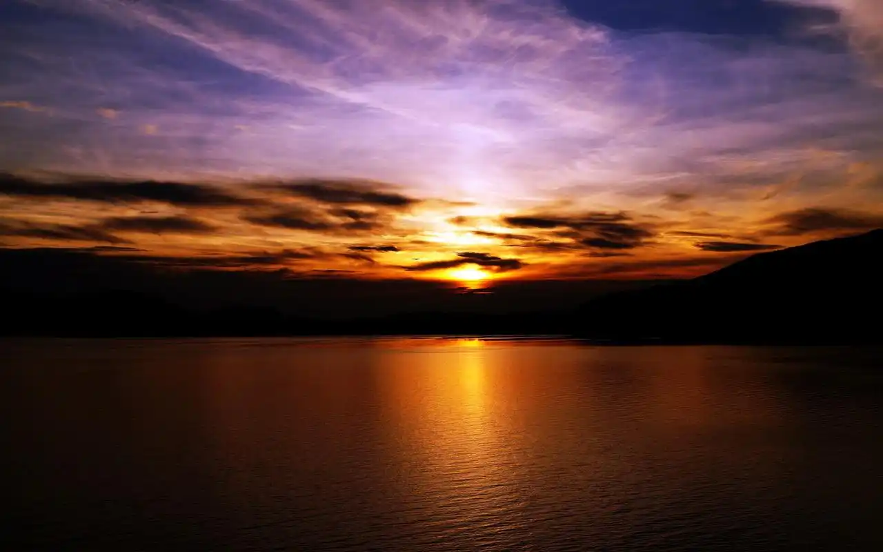 唯美晚霞自然风光高清图片桌面壁纸