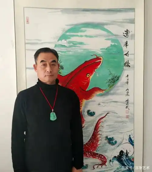 鱼王画家,一代画鱼大师,收藏家,国家一级美术师,中美协会员,中央电视