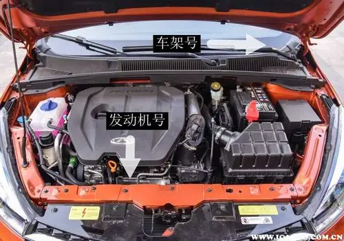 艾瑞泽5发动机号在哪艾瑞泽5车架号在哪