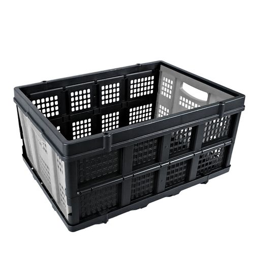 台优叠收纳箱折叠篮子框子筐子多功能 深灰