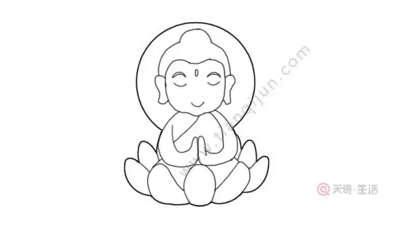 大佛简笔画怎么画 大佛简笔画画法