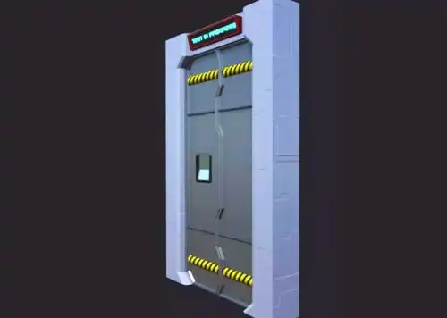 pbr科幻门 scifi 未来 机械门 太空门 时空门 科幻场景部件 次世代 高