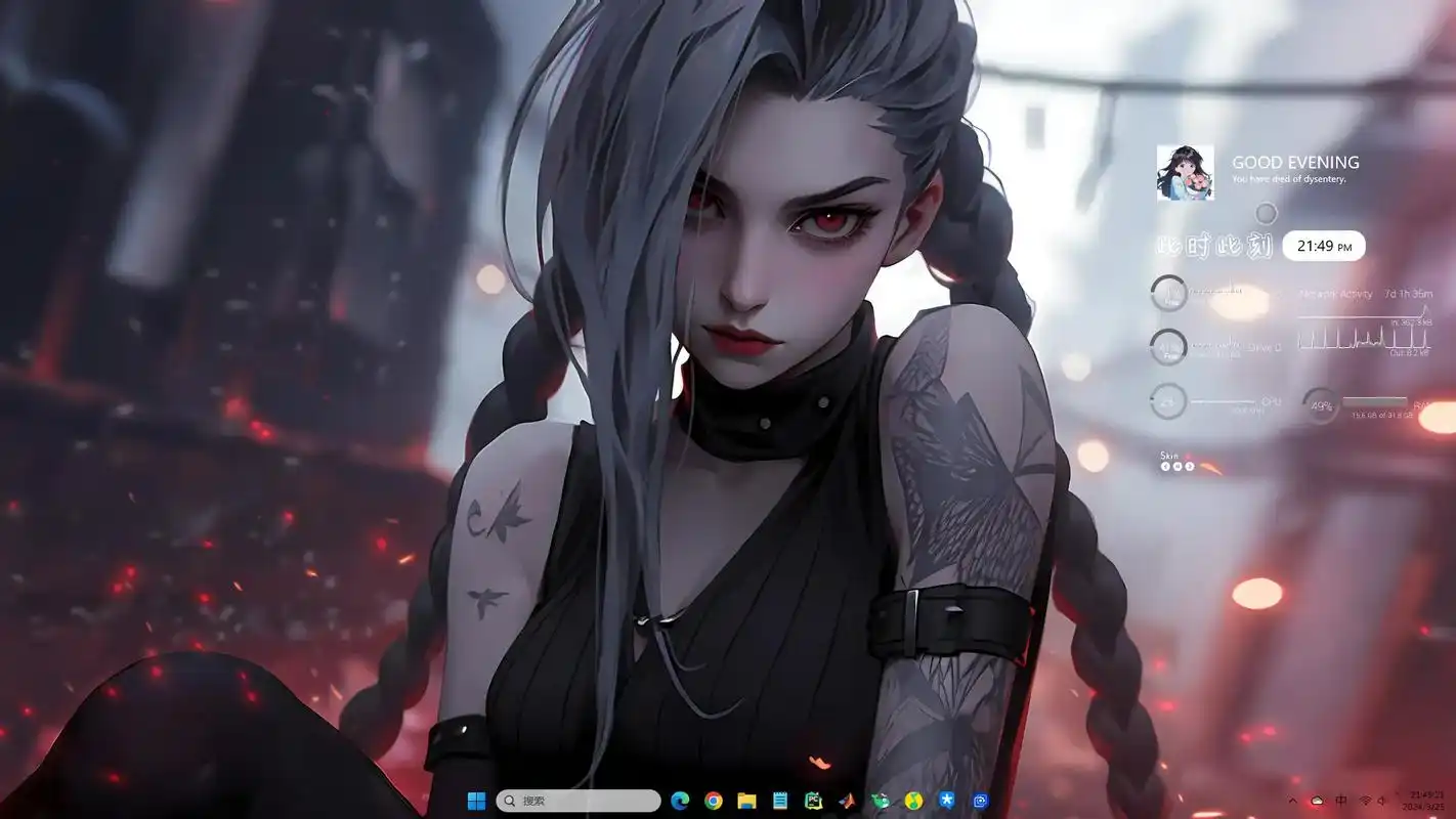 wallpaper金克丝壁纸.金克丝的含义,就是金克丝!#w - 抖音