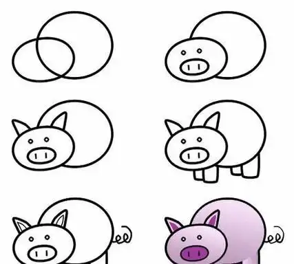 简单易学的儿童简笔画大全教程各种可爱小动物的多种画法
