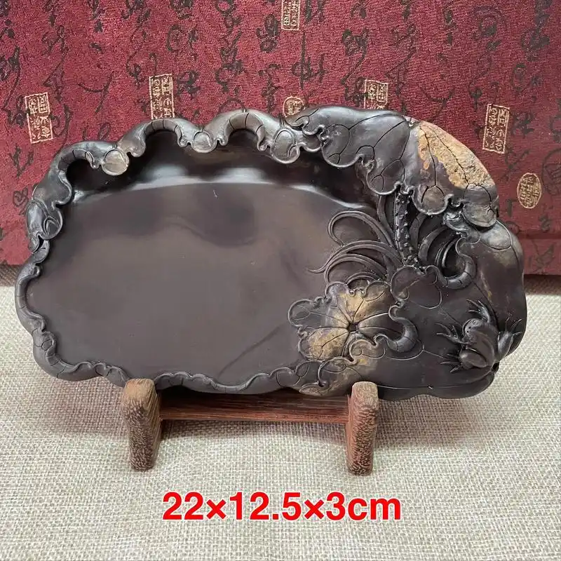 坑仔岩荷花系列#纯手工雕刻 #做工精细 #匠心制作 #文玩雅 - 抖音