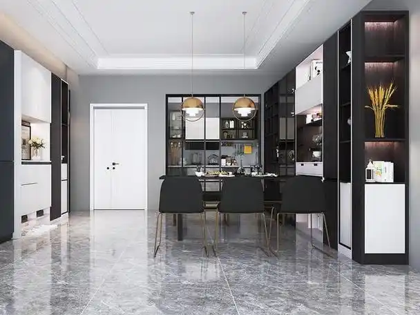 我们可以利用餐厅的墙面空间来定制吧台/餐边柜,以