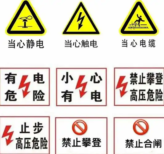 小朋友们,让我们一起了解一下安全用电标识吧!