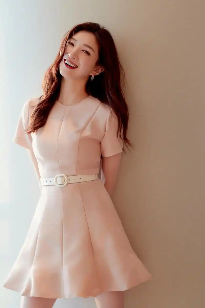 江疏影粉色小清新写真图片59