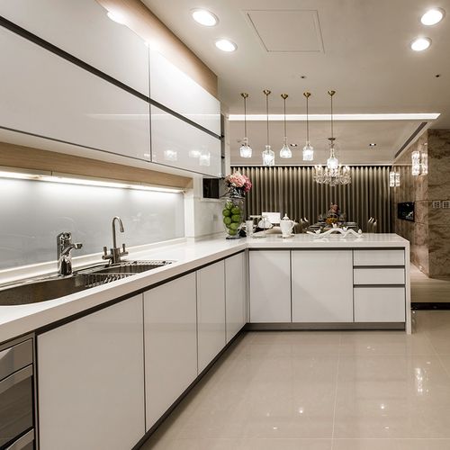 整体橱柜订做进口亚克力定做简约现代石英石台面全屋定制合肥装修