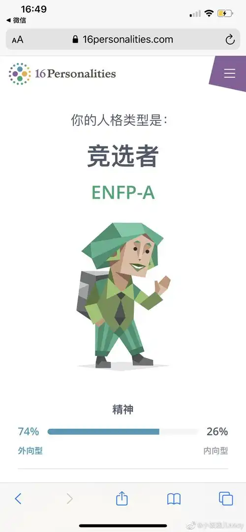 原来我是enfp人格, 我确实比较随心所欲,没有计划……_高清图集_新浪