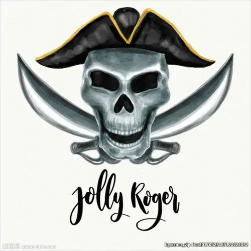 双刀骷髅海盗船长头骨图片