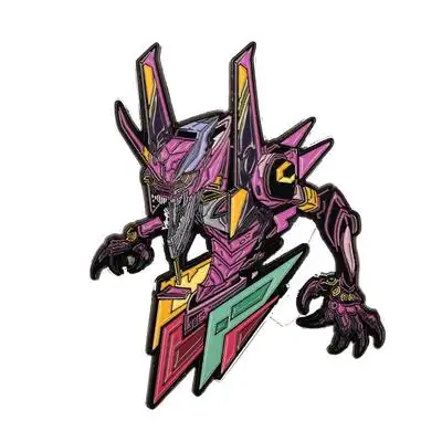 潮流原创新世纪福音战士eva胸针初号机金属材质徽章男士ins胸章