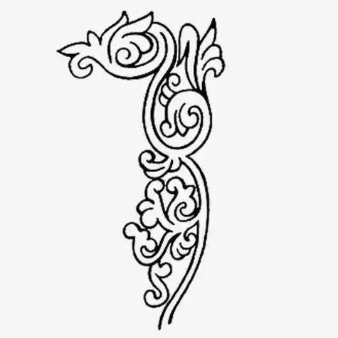 国风花纹简笔画