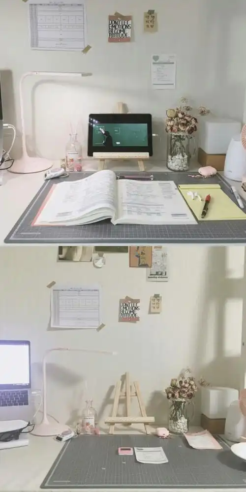 ins风书桌布置参考