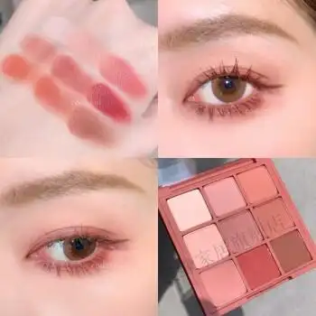 20配老婆礼物韩国3ce/三熹玉九宫格眼影盘9色干枯玫瑰overtake哑光九