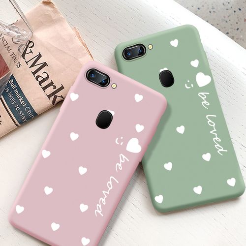 oppor15手机壳女液态硅胶保护套r15x小爱心卡通r15梦境版全包边防摔