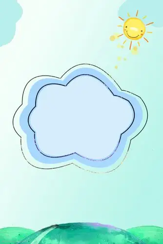 综艺卡通简约小清新背景