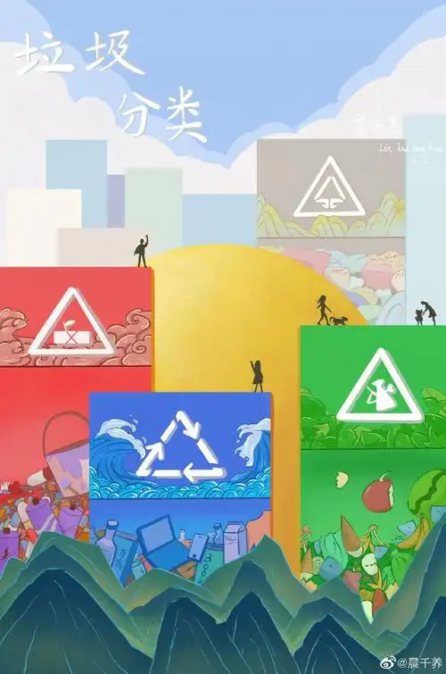低碳环保,垃圾分类#微公益##公益海报创意大赛#@微公益