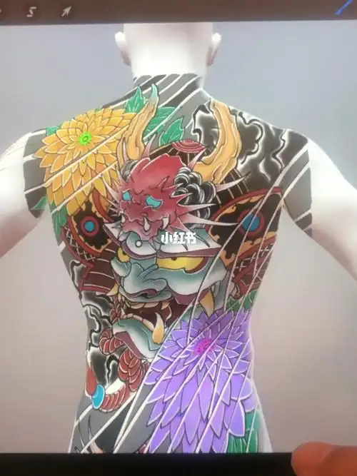 满背纹身日式纹身日式满背大连纹身开发区纹身鬼武士纹身