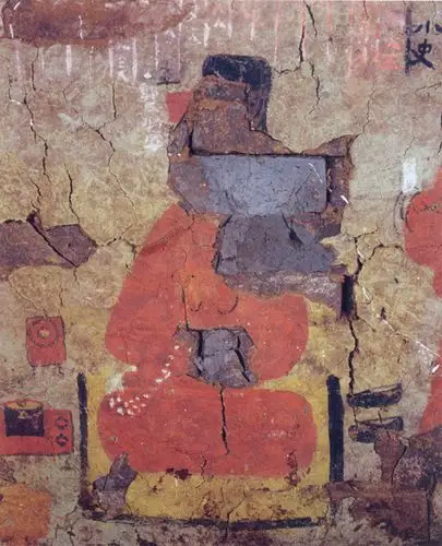 首页 绘画 壁画  郭□将军      高63厘米     位于后室西壁.