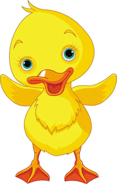 矢量卡通品种鸭子