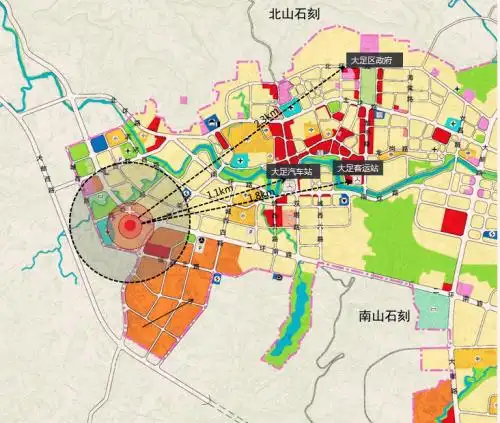 累丰小学新建工程项目位于重庆市大足区, 周边用地以教育和居住用地为