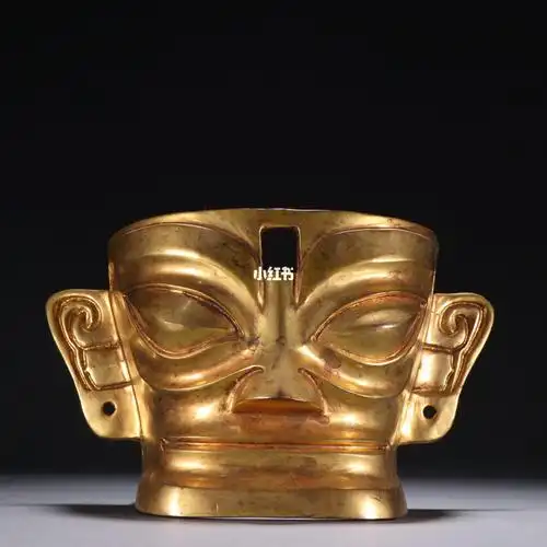 旧藏铜鎏金面具