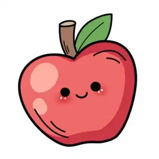 手绘可爱风苹果简笔画