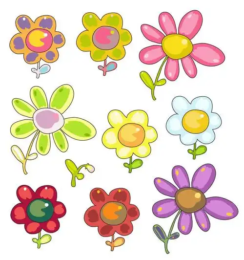 组卡通花,搞笑鲜花装饰集