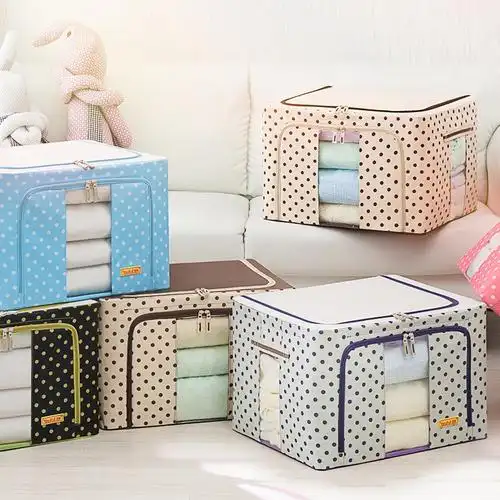 古达装衣服收纳箱布艺整理箱盒箱子折叠家用衣物袋子衣柜牛津布筐