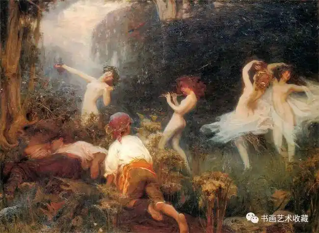 英国绘画漂亮的美人鱼丰满的浴女