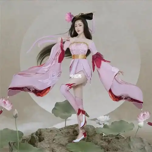 张天爱在盘子拍摄了一套王者荣耀之貂蝉