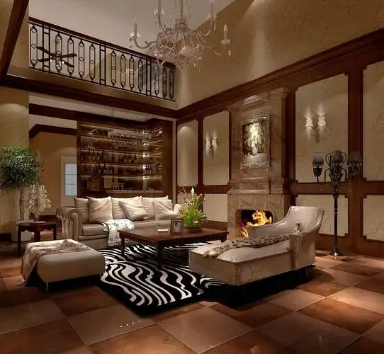 生活家装饰--龙湖·好望山五居300平米新古典风格客厅装修效果图