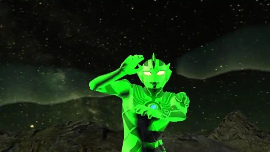 奥特曼格斗进化3闪耀绿色雷杰多×2