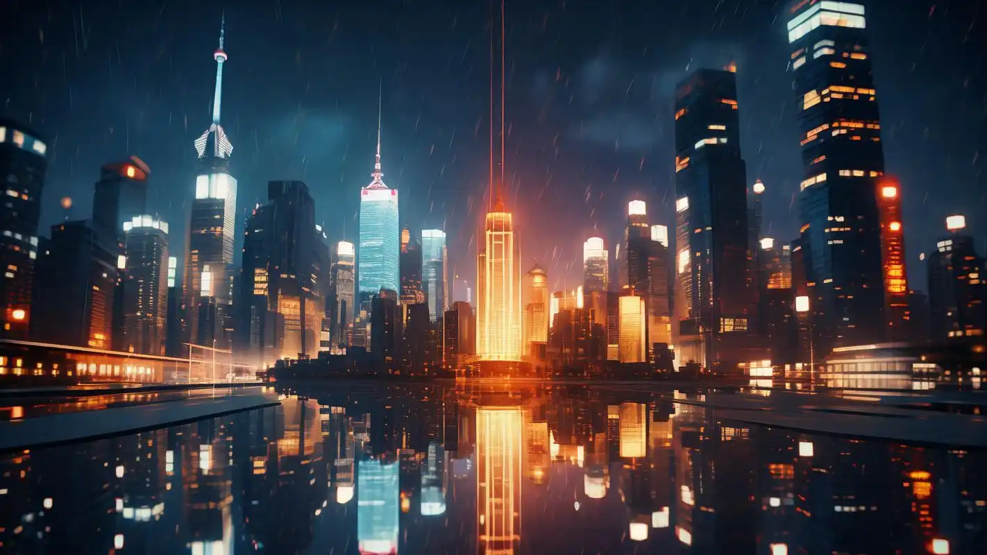 91打工人专属城市夜景电脑壁纸9515