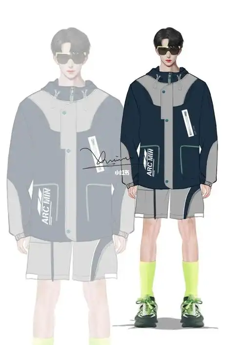 design未来主义潮牌运动风服装设计