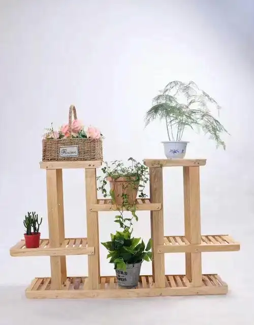 爱刻木业:手工制作实木花架